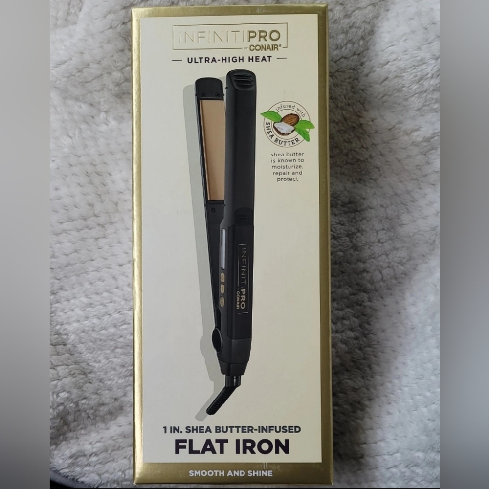 Infiniti Pro by Conair Flat Iron Shea Butter Infused - Black